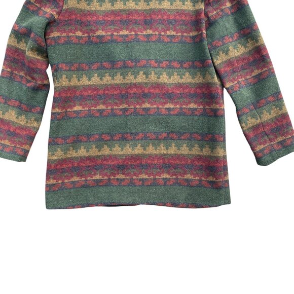 Vintage Braetan Wool Western Jacket Suede Collar Southwestern Ranch Blazer-M - Picture 8 of 13